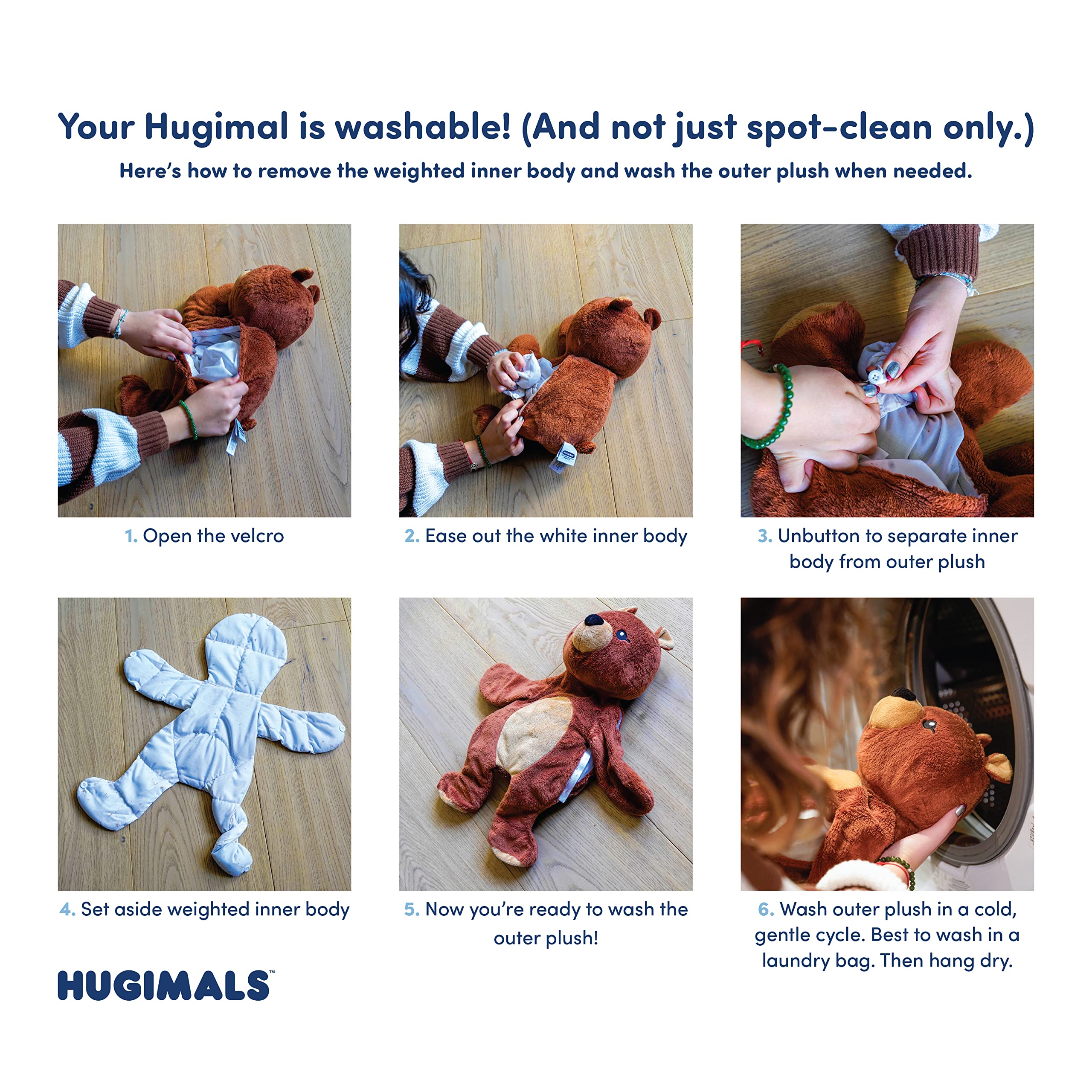HUGIMALS Darby the Bear oversized 20-inch plush for big comfort hugs