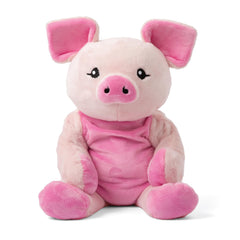 HUGIMALS Harper the Pig front view weighted plush for calming hugs