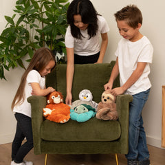 Hugimals Pax Penguin grounding design inspired by therapists' guidance