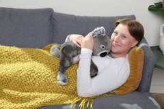 Machine-washable outer cover keeps Quinn Koala clean