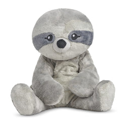 Hugimals Sam the Sloth front view shows a large weighted plush for comforting hugs.