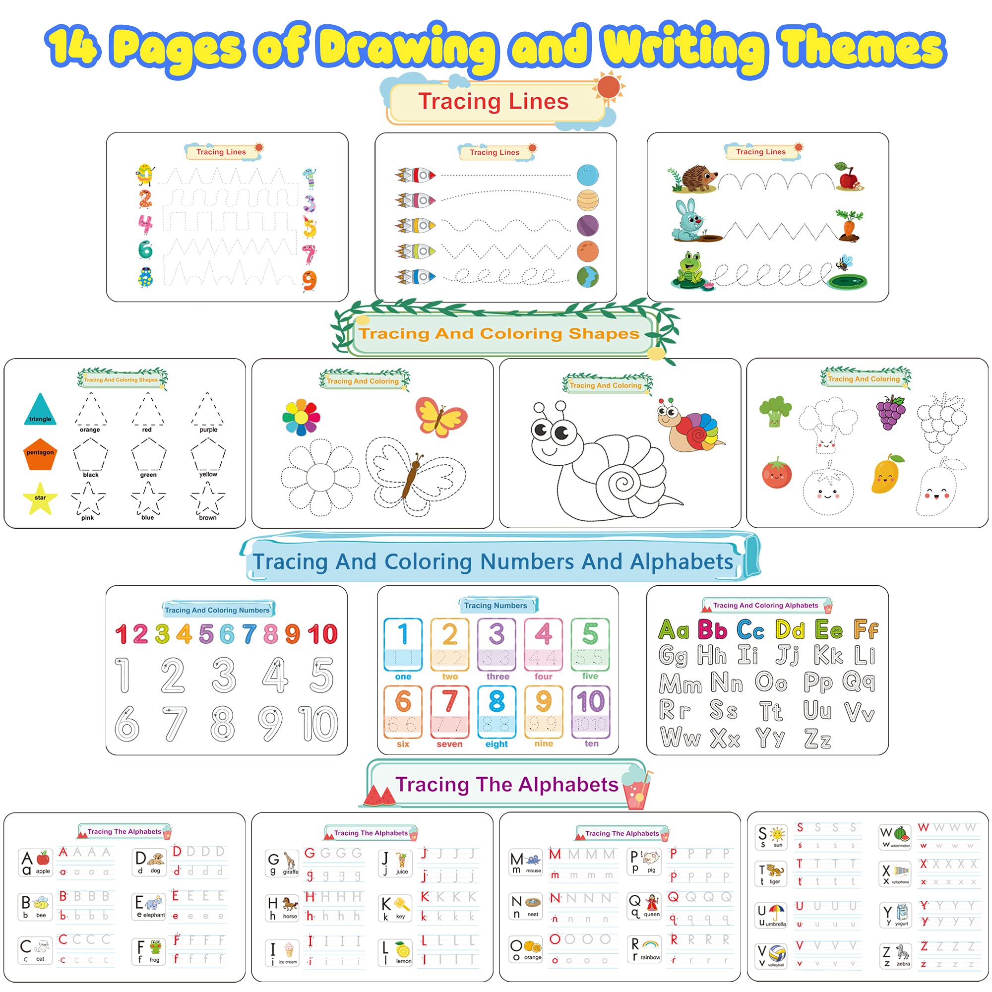 Huijing Busy Book food and fruits pages encourage sensory exploration with color