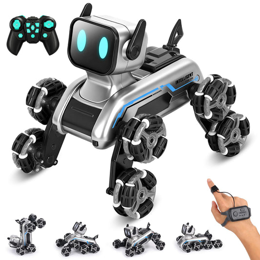 HuiJuKeJi interactive robot dog front view for indoor play and action