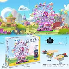 HuiNiu bidirectional rotation ferris wheel offers smooth rotating fun in both directions.
