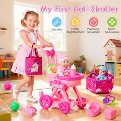 HUITEM 12.5-inch realistic doll ideal for lifelike pretend play.