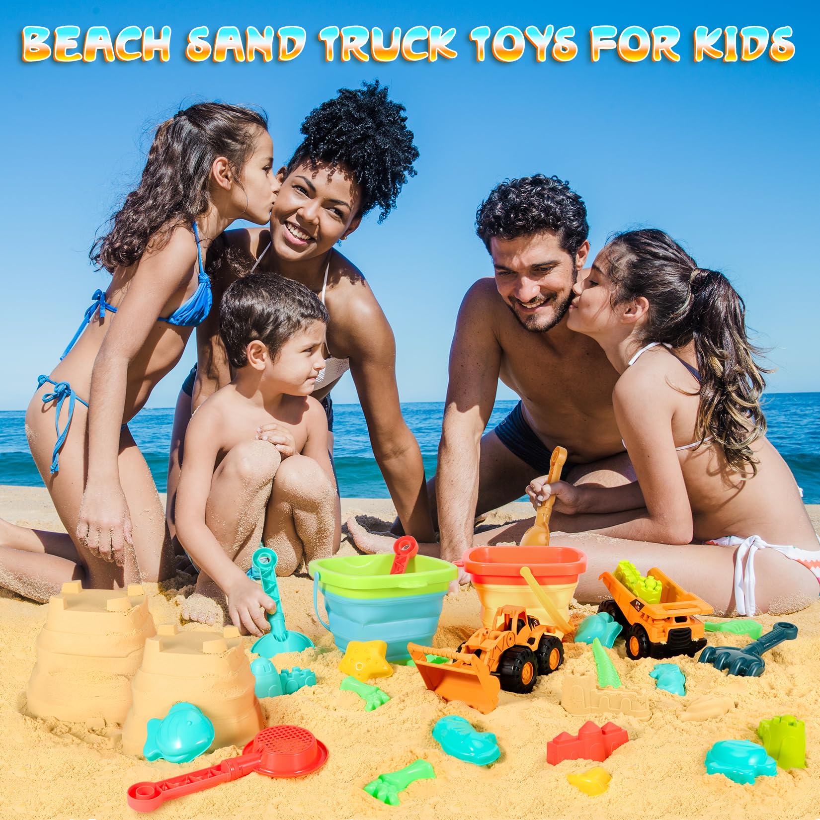 HUITEM mesh bag for drying and carrying all beach toys
