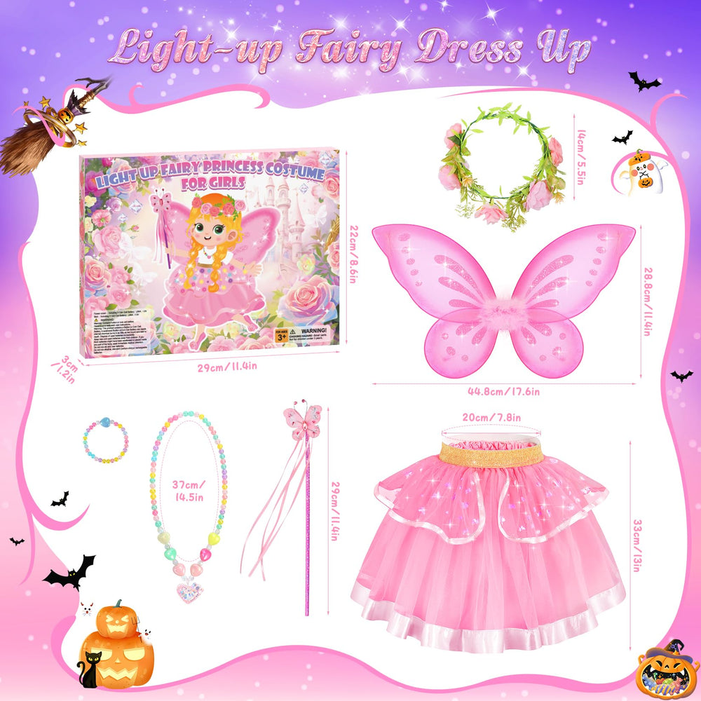 HUITEM fairy tutu dress combines soft fabric with glow accents