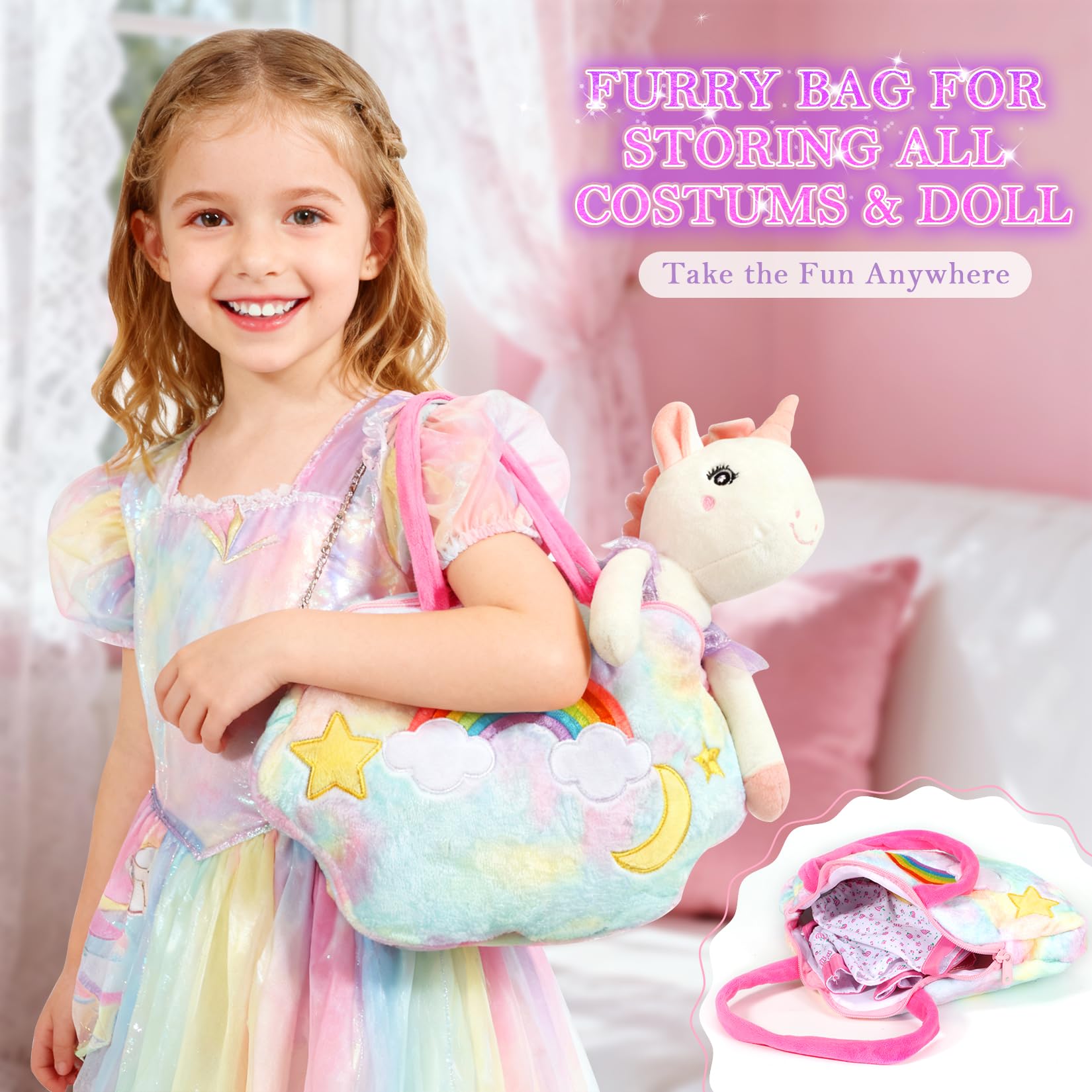 HUITEM dress-up play sparks creativity and storytelling in little girls.