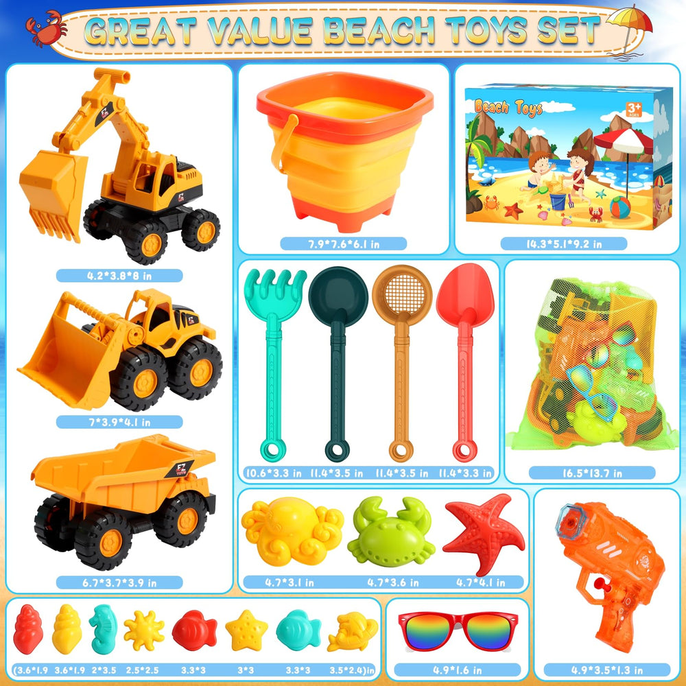 HUITEM mesh beach bags keep toys organized and dry