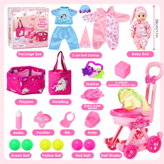 HUITEM doll playpen supports imaginative playtime.