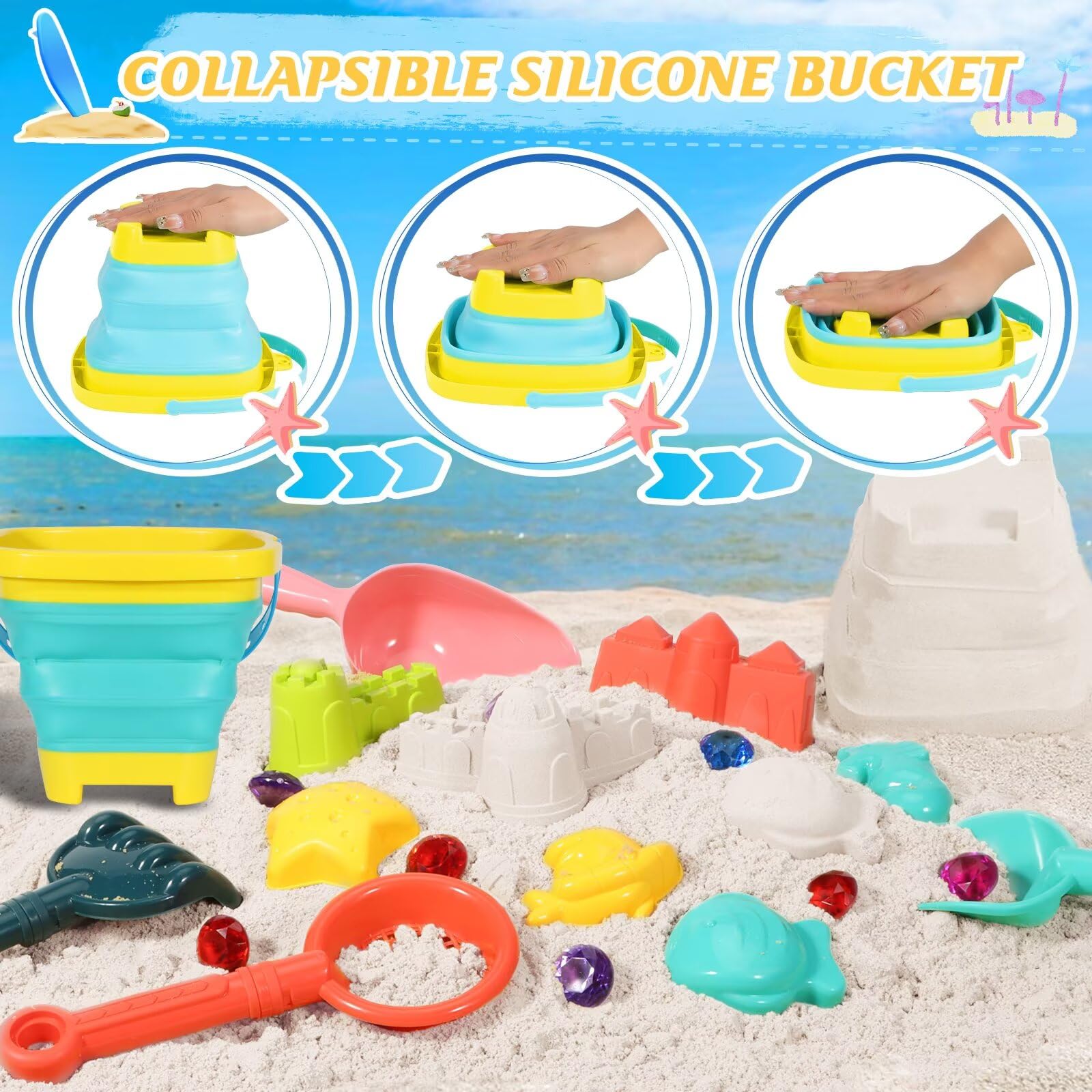 HUITEM shark tooth sifters for precise sand filtering and shell finding.