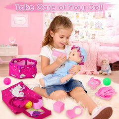 HUITEM soft handles and smooth wheels promote gentle pushes.