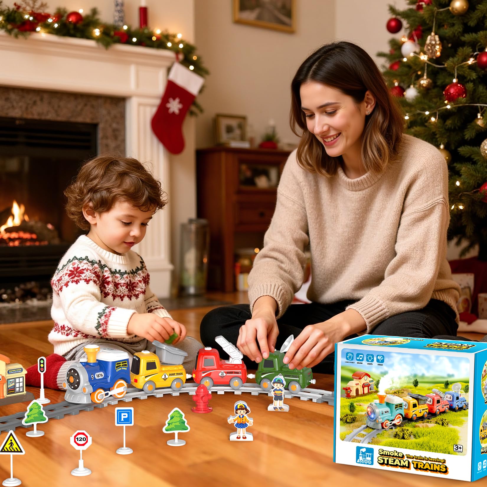 HUITEM tracks provide smooth running for lasting, mess-free play