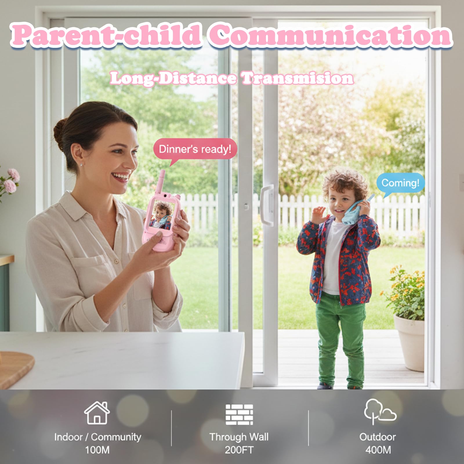 Huiteng XR video chat screen closeup with 2 inch display