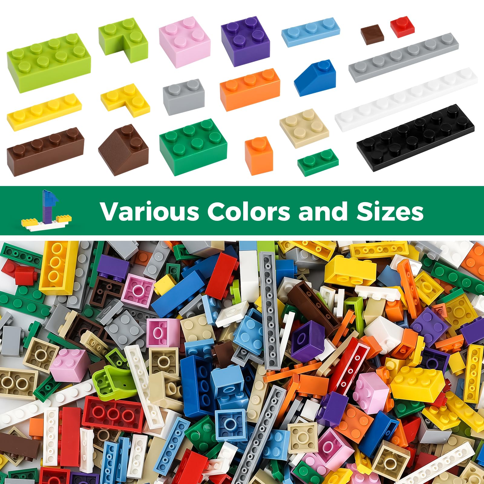 HUIZDQ bricks with smooth surfaces for comfortable handling