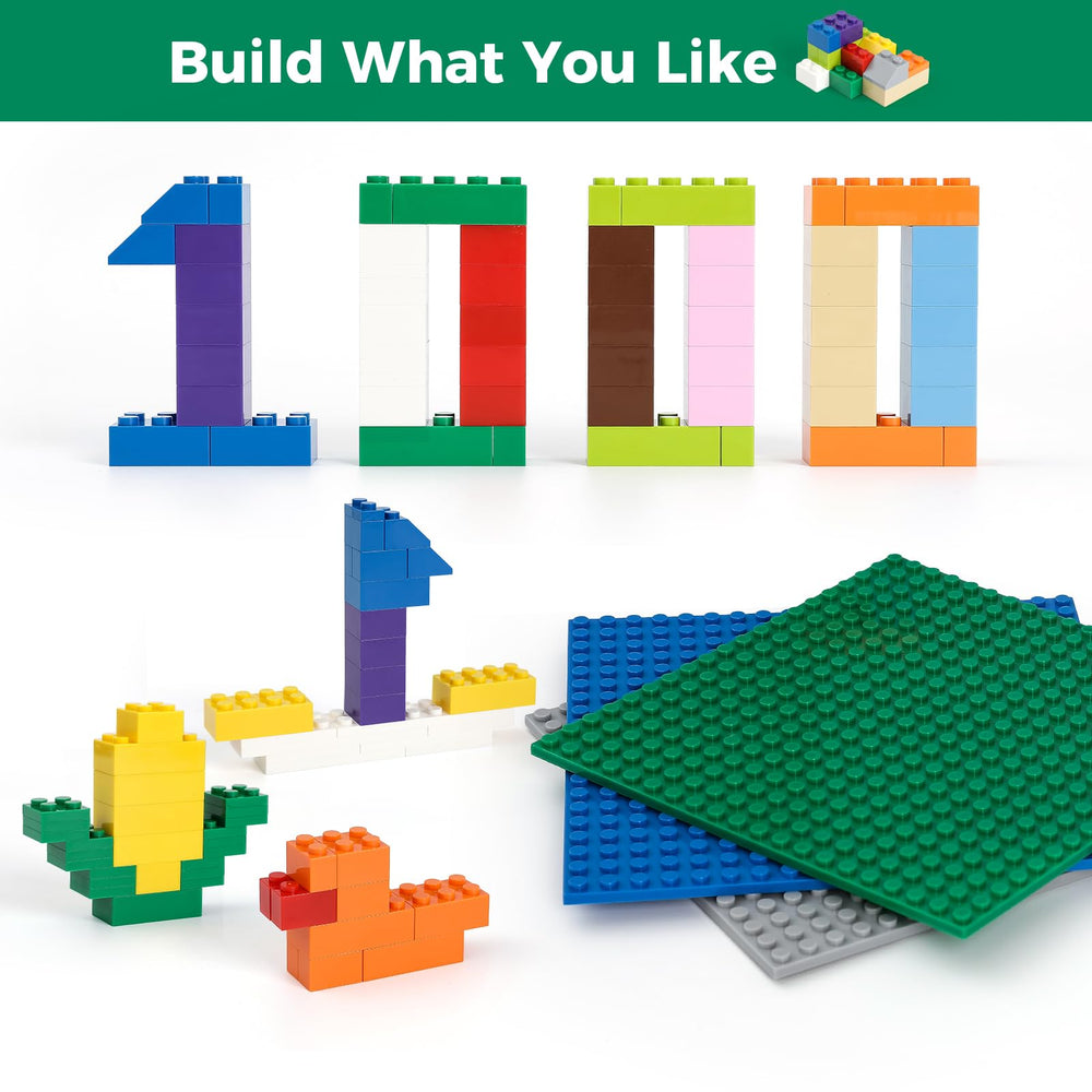 HUIZDQ building blocks assembly with varied colors for endless designs