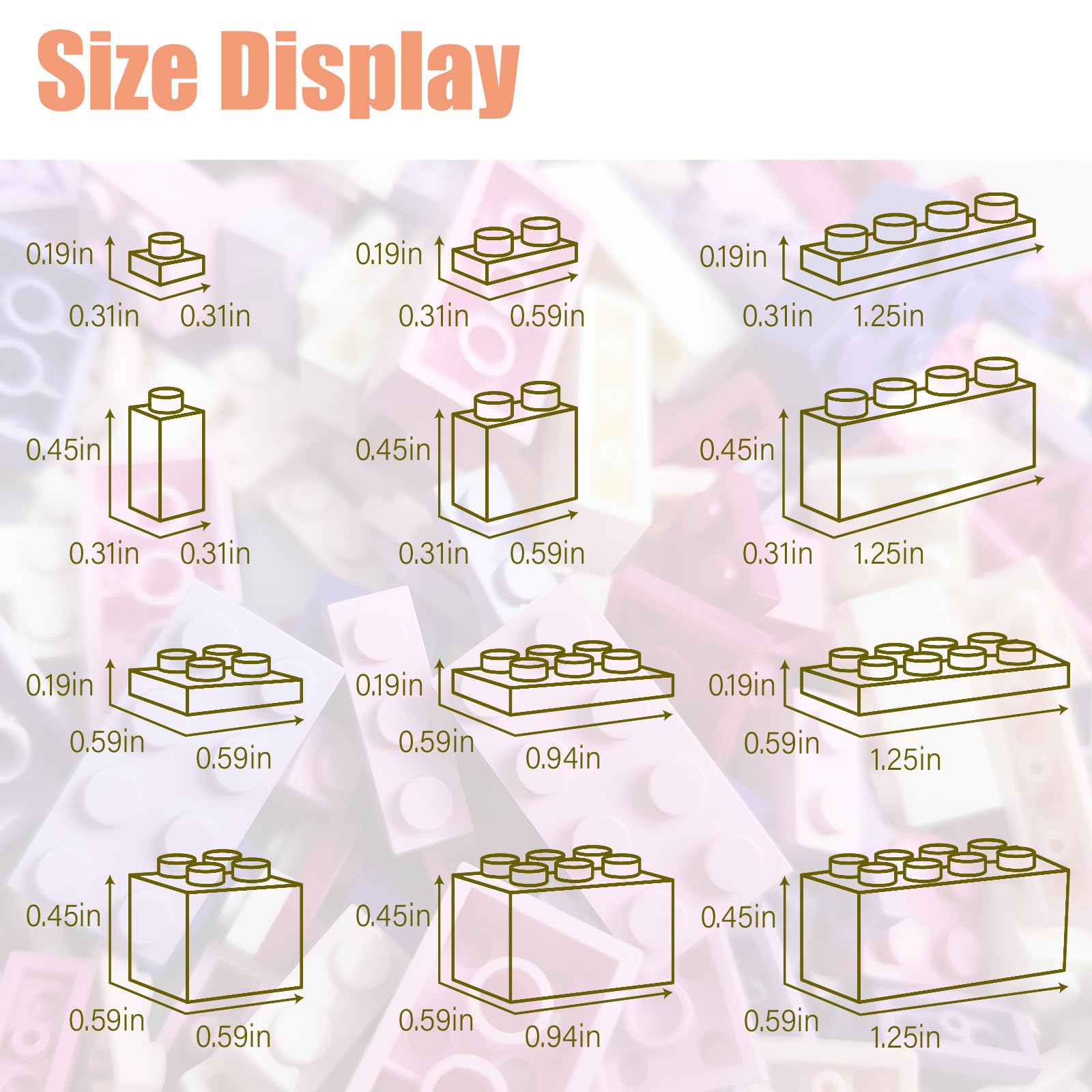 HUIZDQ durable pink-purple-white blocks ensure long-lasting building fun.