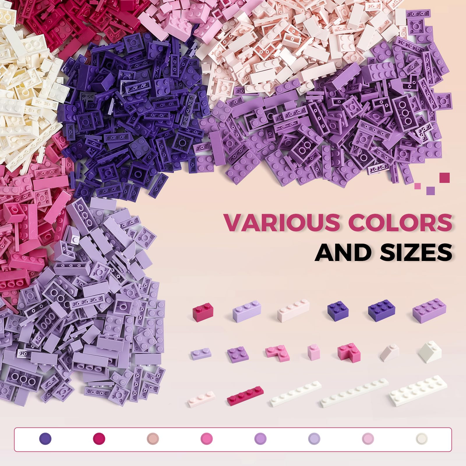 HUIZDQ colorful construction bricks support fine motor skills during playtime.