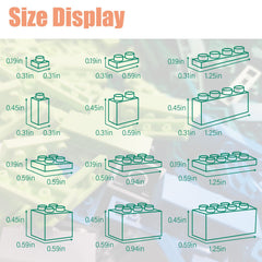 HUIZDQ white blue green pieces support wheels doors and windows