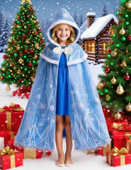 Hulaha Elsa cape fabric close-up highlighting soft velvet texture