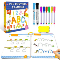 Hulupiggy 60 reusable pages for durable early handwriting practice.