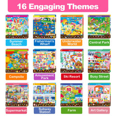 Hulupiggy Search and Find sticker sheet – colorful add-on enhances creative play.