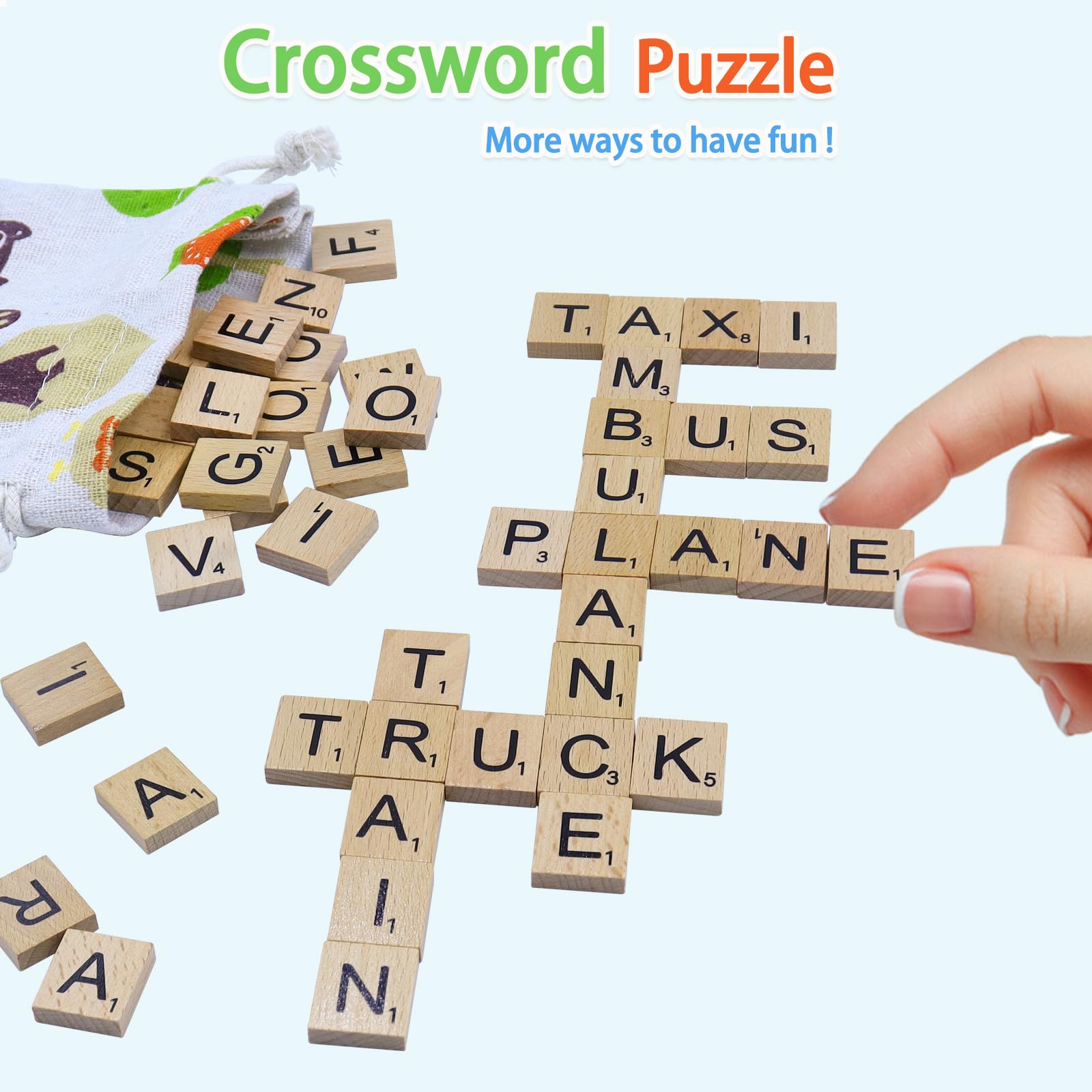 Humerry alphabet tiles boost tactile CVC word building skills.
