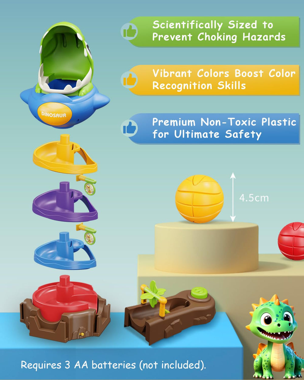 Humzo 360 degree non tip base shown for stability