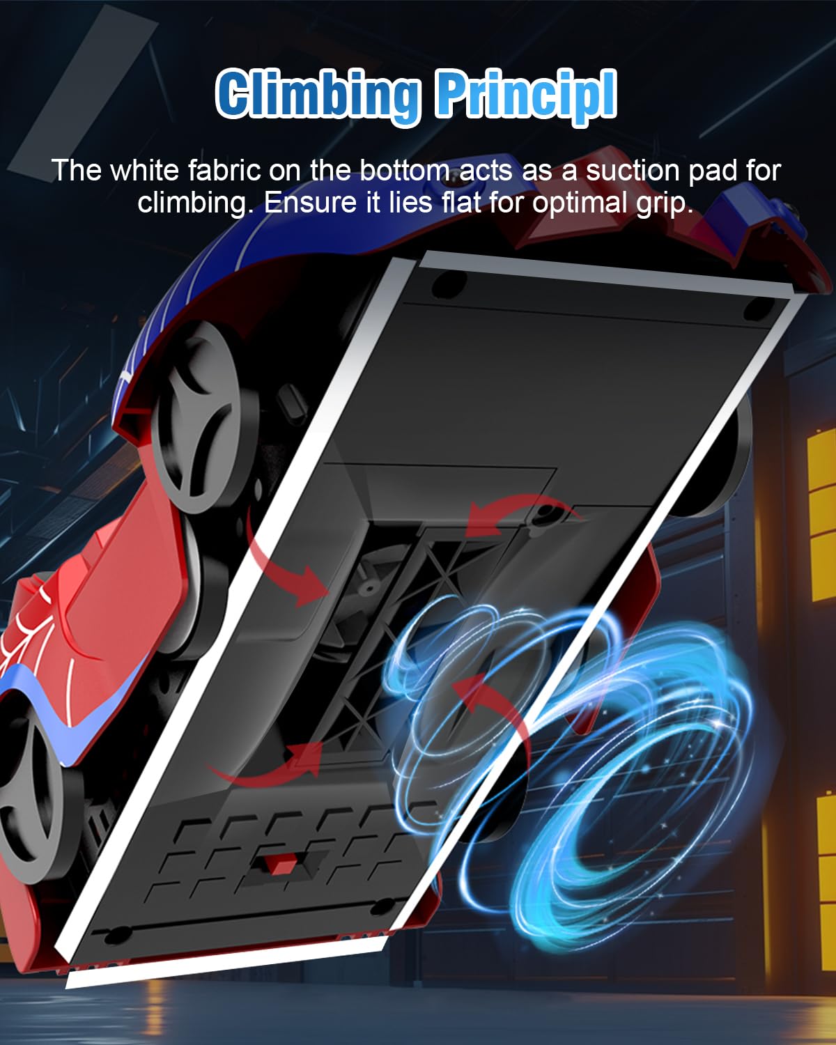 Humzo Spider Hero LED light close-up highlights bright night-time effects.