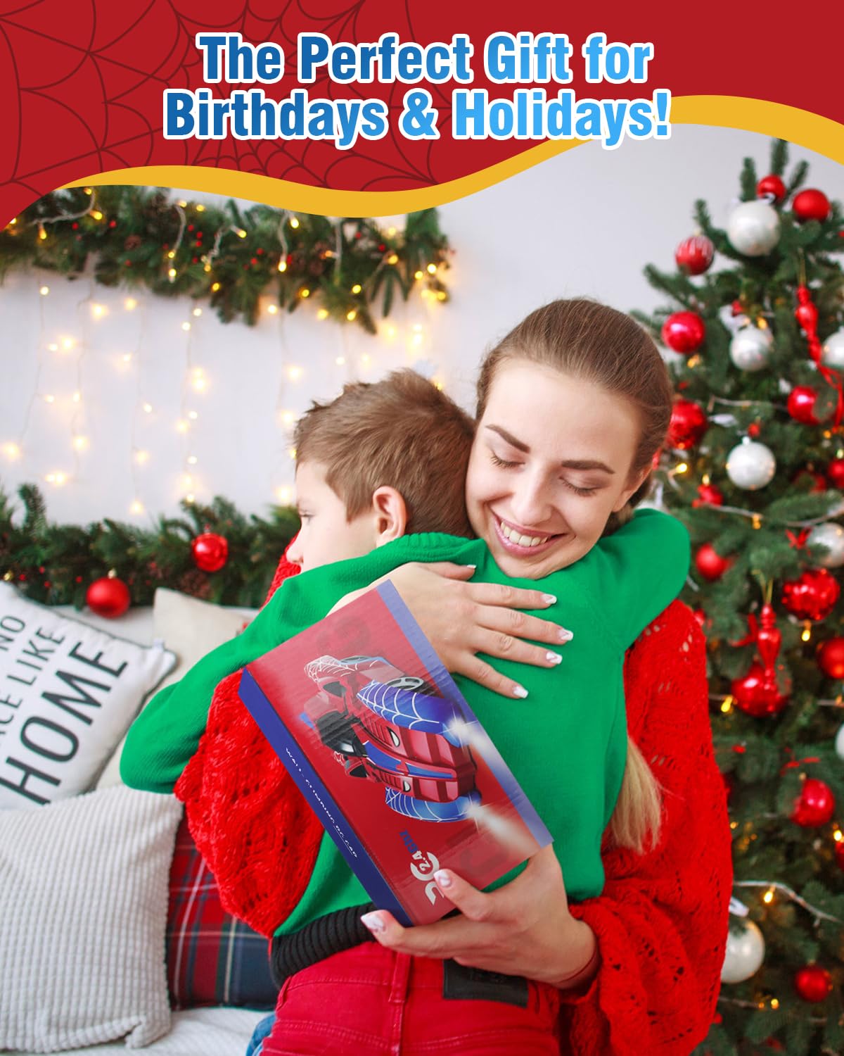 Humzo Spider Hero packaging is gift-ready for birthdays and holidays.