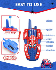 Humzo Spider Hero walkie talkies battery compartment, screws for safety