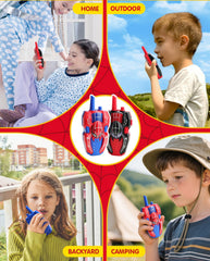 Humzo Spider Hero walkie talkies in outdoor play, supports group adventures