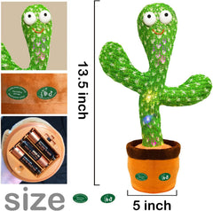 Hunfur Sunny the Cactus toy stands sturdily on a table for safe display.