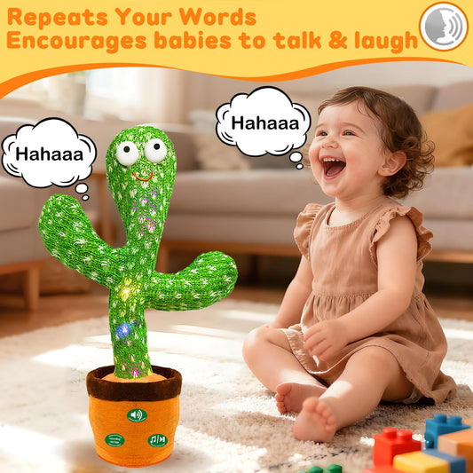 Hunfur volume-control cactus toy lets parents adjust sound for comfortable play.