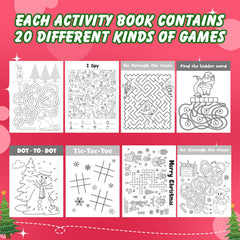 Hungdao Christmas mini activity book tree pattern, sparks curious, mindful play