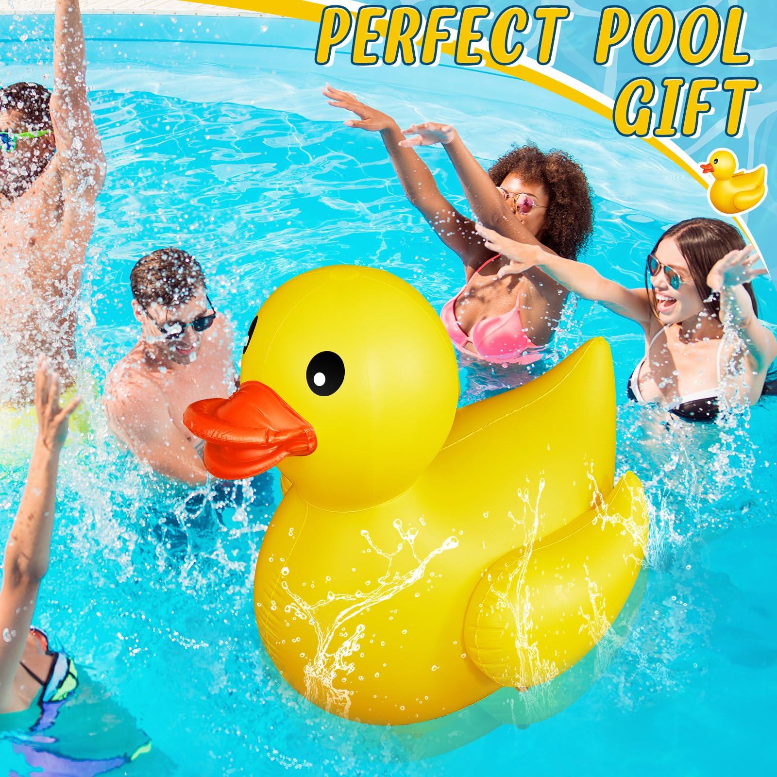 Hungdao giant duck waterproof construction for durable outdoor use.