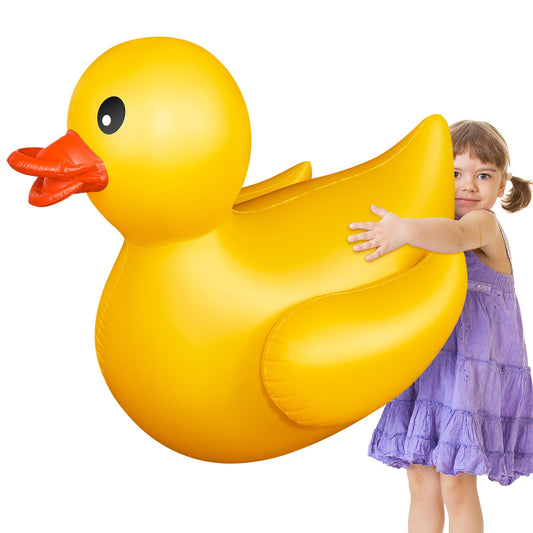 Hungdao giant inflatable duck 4ft length for fun pool decoration and photos.