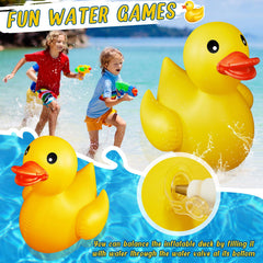 Hungdao giant duck pool float adds color to pool parties.