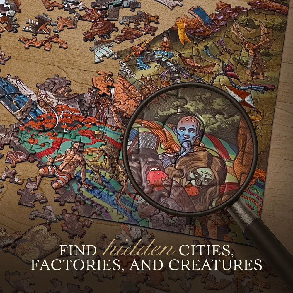 Hungry Minds durable interlocking pieces ensure long-lasting, satisfying puzzle-solving for avid puzzlers.