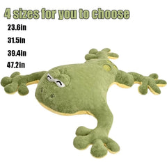Huniupore large frog plush fabric closeup reveals soft, durable material