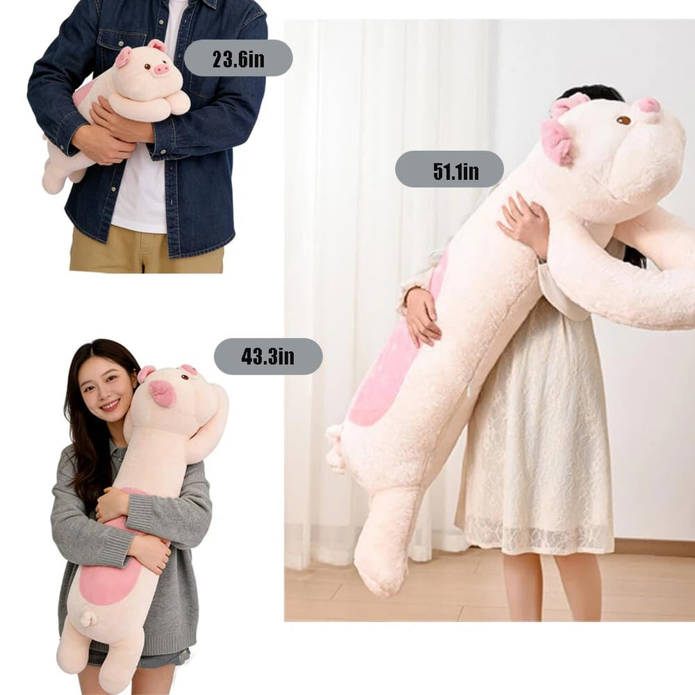 Huniupore pig plush reading companion ideal for naps and quiet time