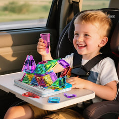 Hunloot bright colors and smooth magnets support safe, engaging play for children