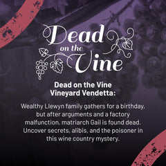 Hunt A Killer Dead on the Vine crime scene photos add realistic context for solving the case.