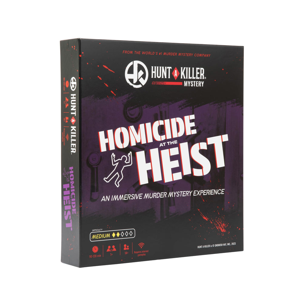 Hunt A Killer Homicide at The Heist cover art for immersive mystery nights