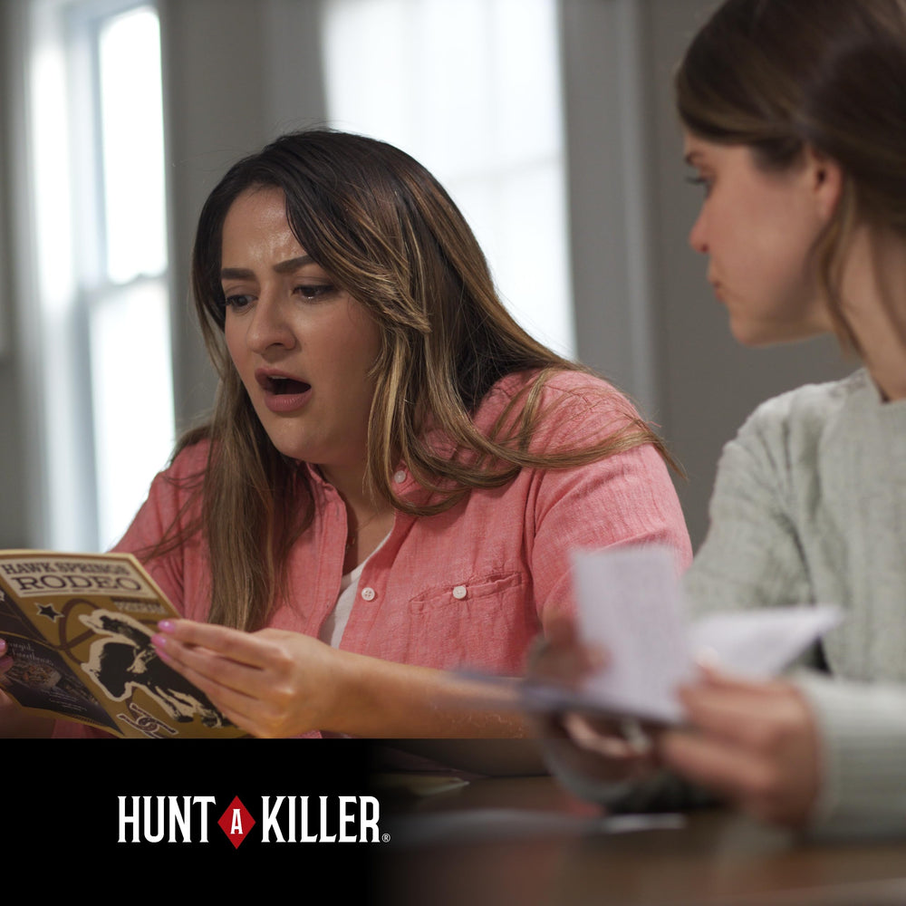 Hunt A Killer R.I.P at The Rodeo detective work visuals showcase careful reasoning