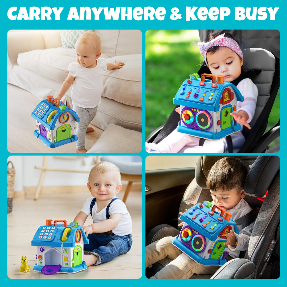 Hurdaos compact portable design fits small hands for on-the-go play.