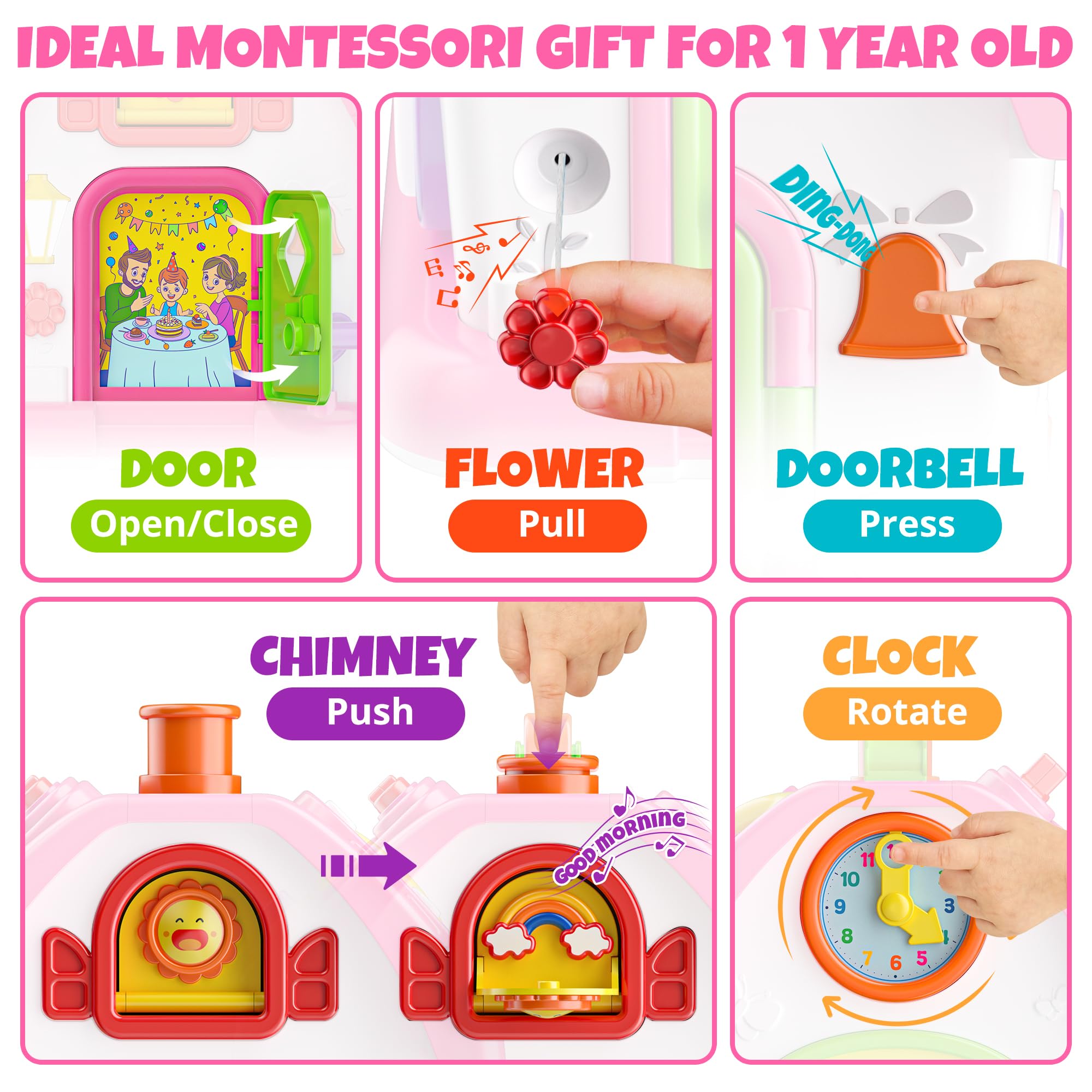 Hurdaos Montessori toy house pet figure for imaginative play.