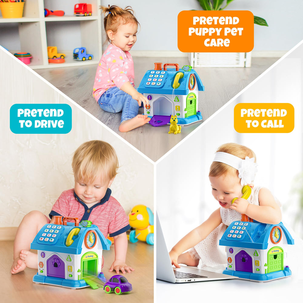 Hurdaos pet and car toy supports imaginative play and coordination.