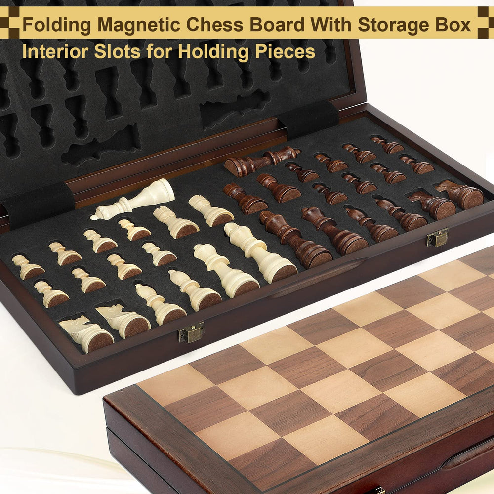 Hurdaos portable travel chess set ideal for tournaments and family games