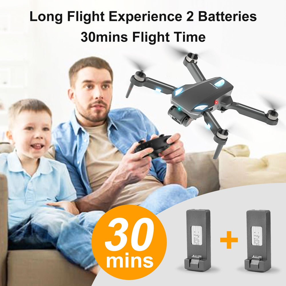 HURSVIE two modular batteries extend flight time and simplify charging.